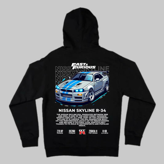 Fast and furious R34 hoodie vol.2